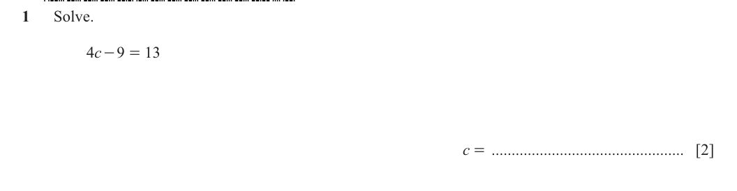 Question 1