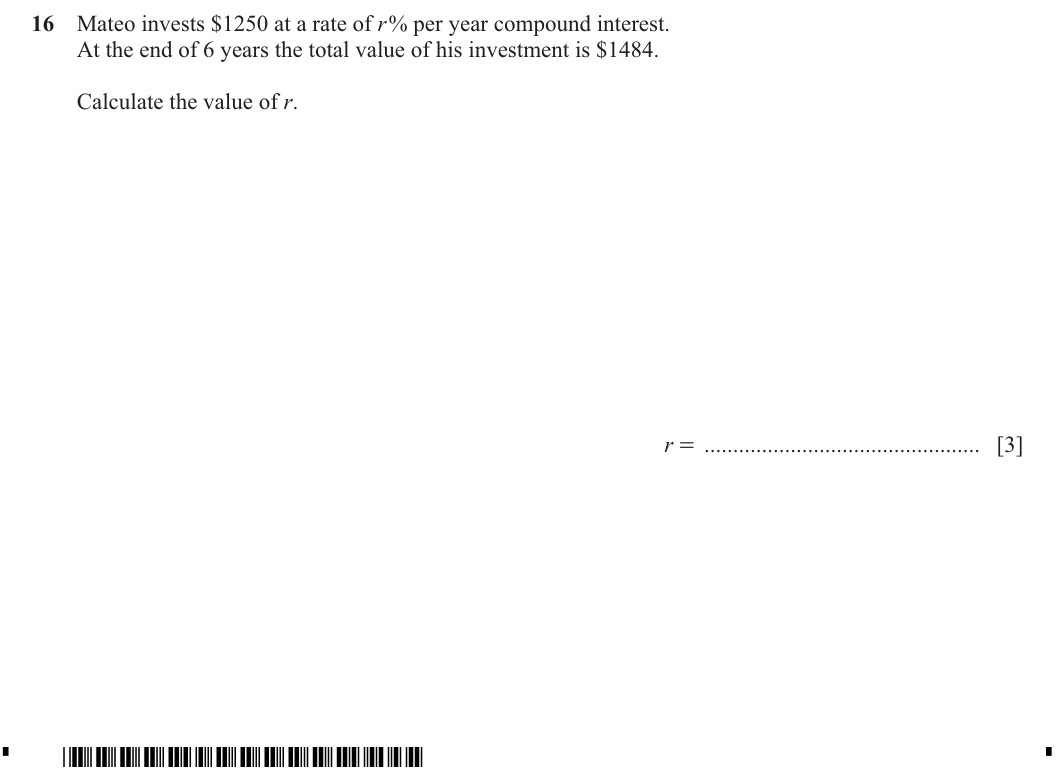 Question 16