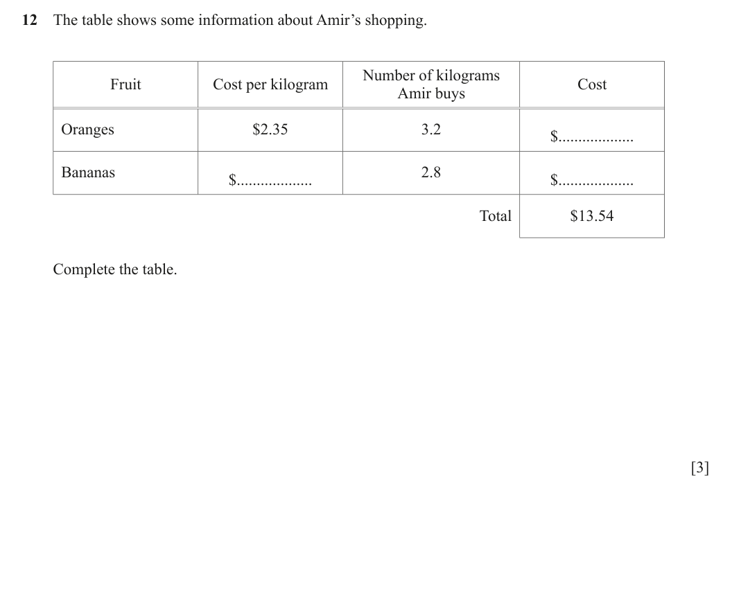 Question 12