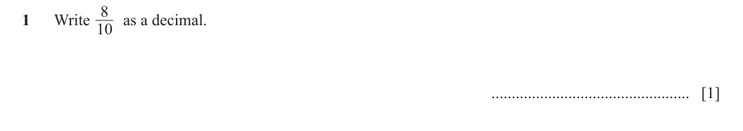 Question 1