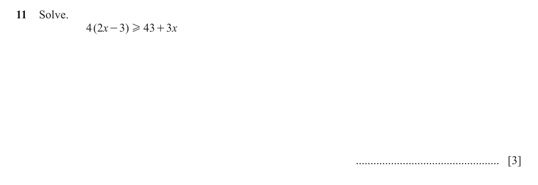 Question 11