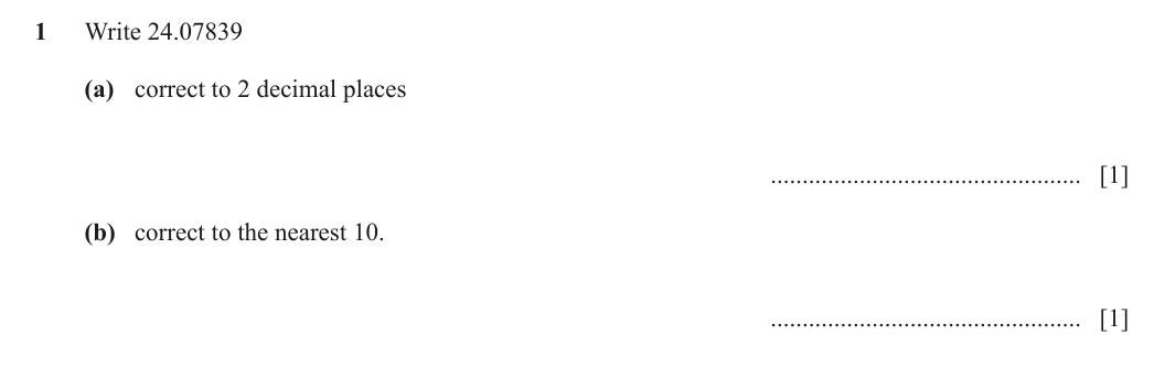 Question 1