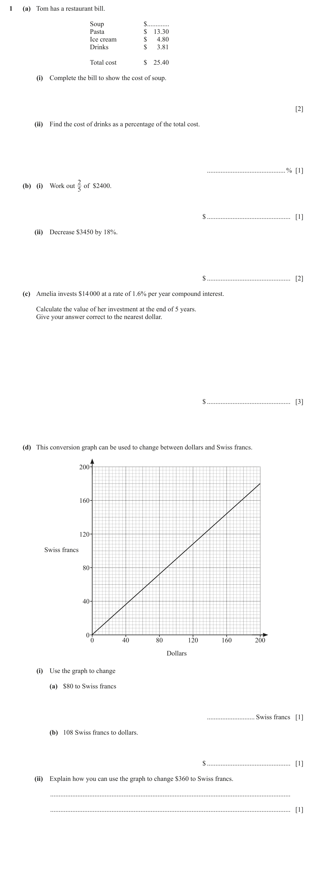 Question 1