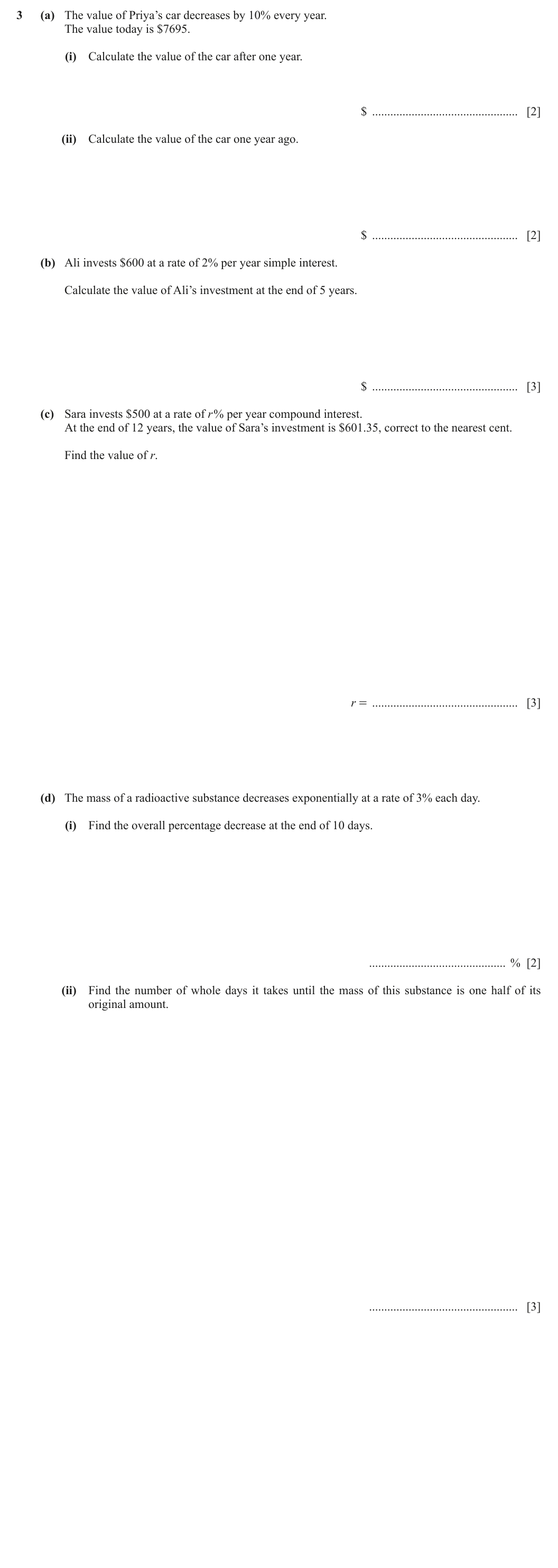 Question 3