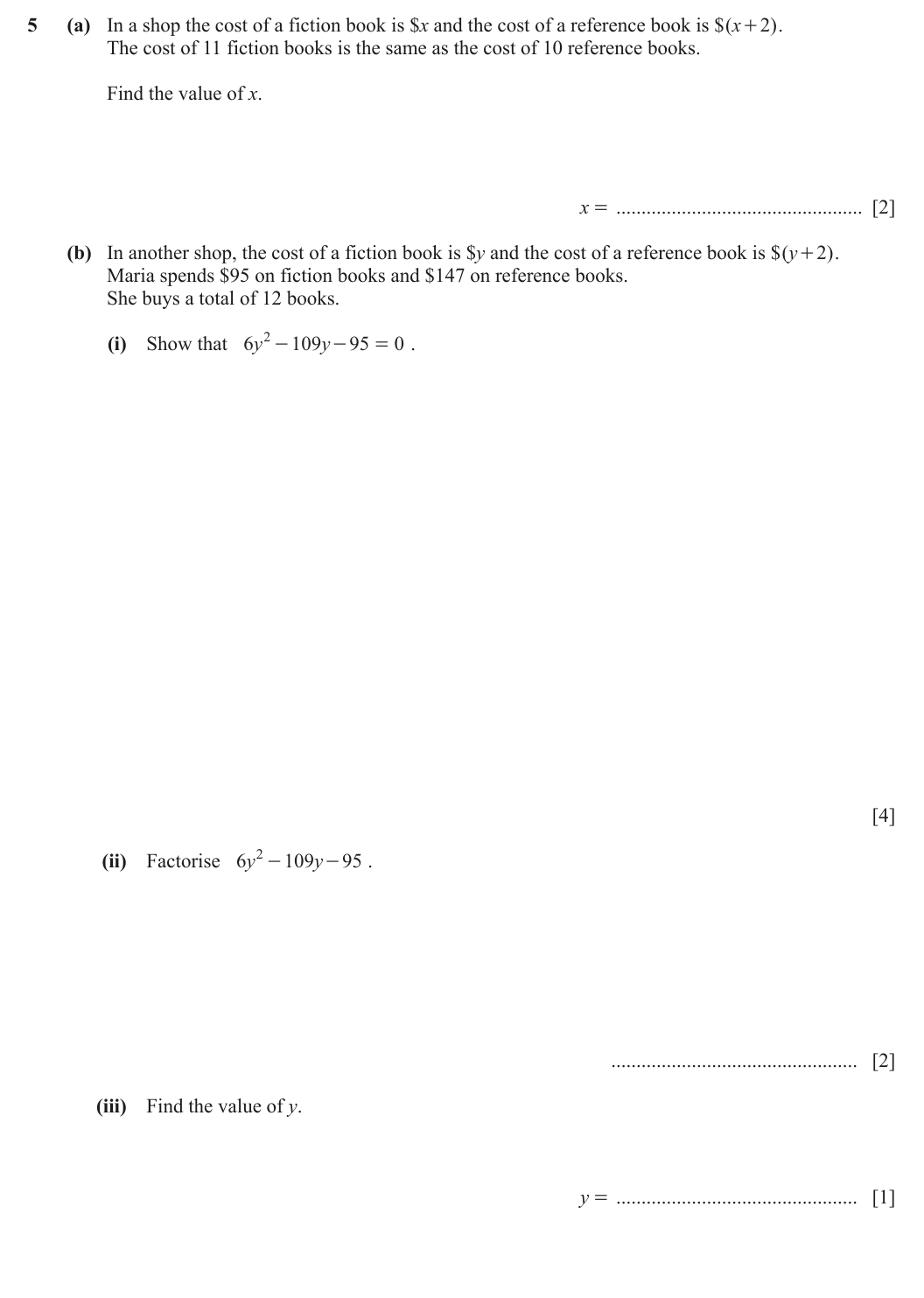 Question 5