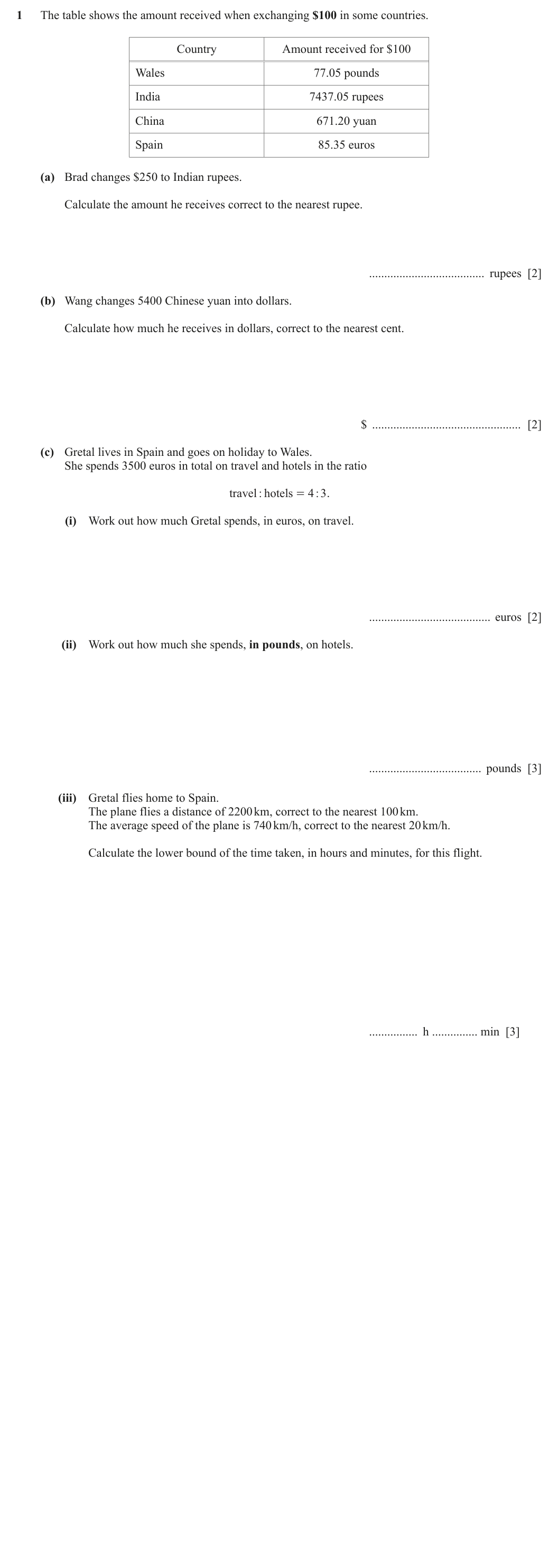 Question 1