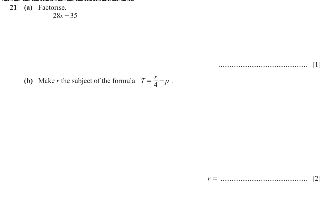 Question 21