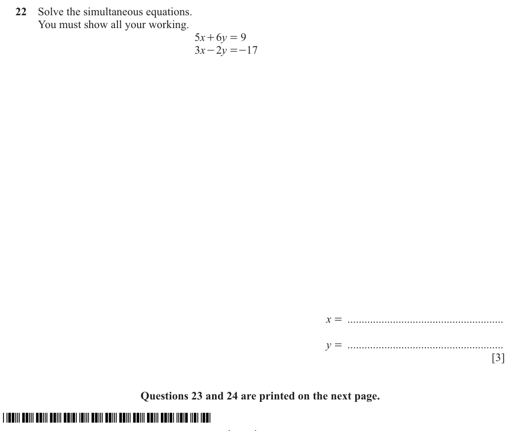 Question 22