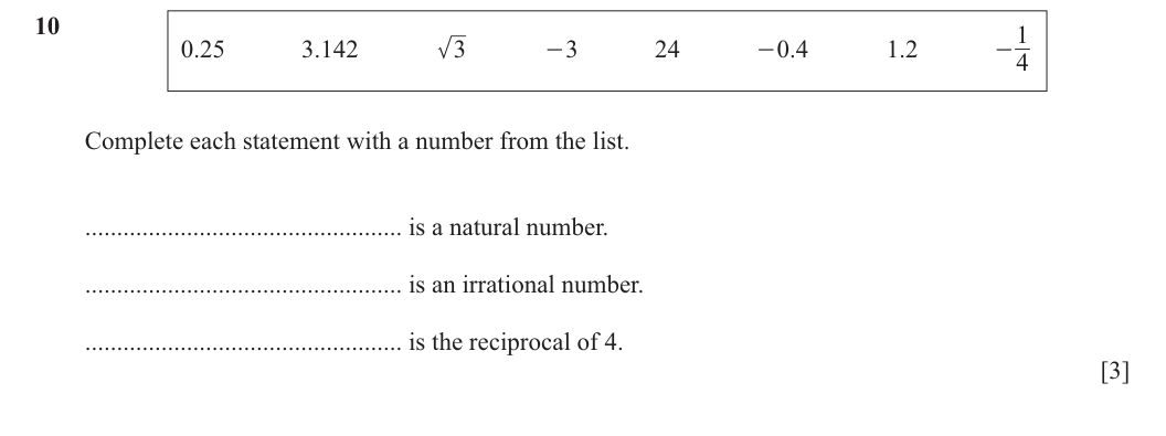 Question 10