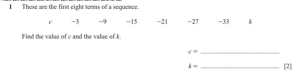 Question 1