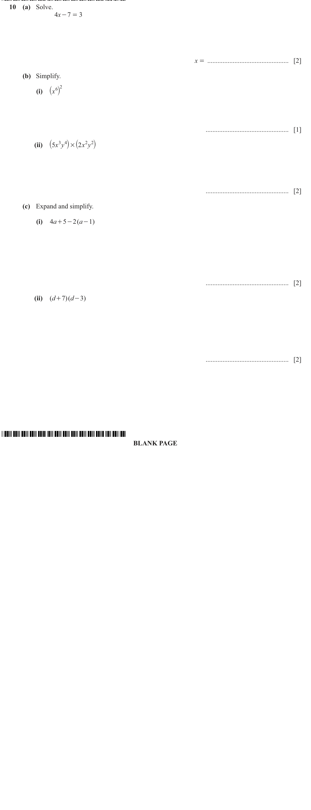 Question 10