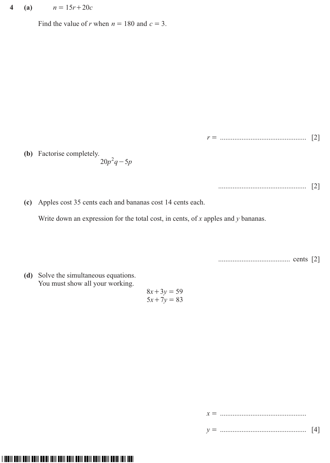Question 4