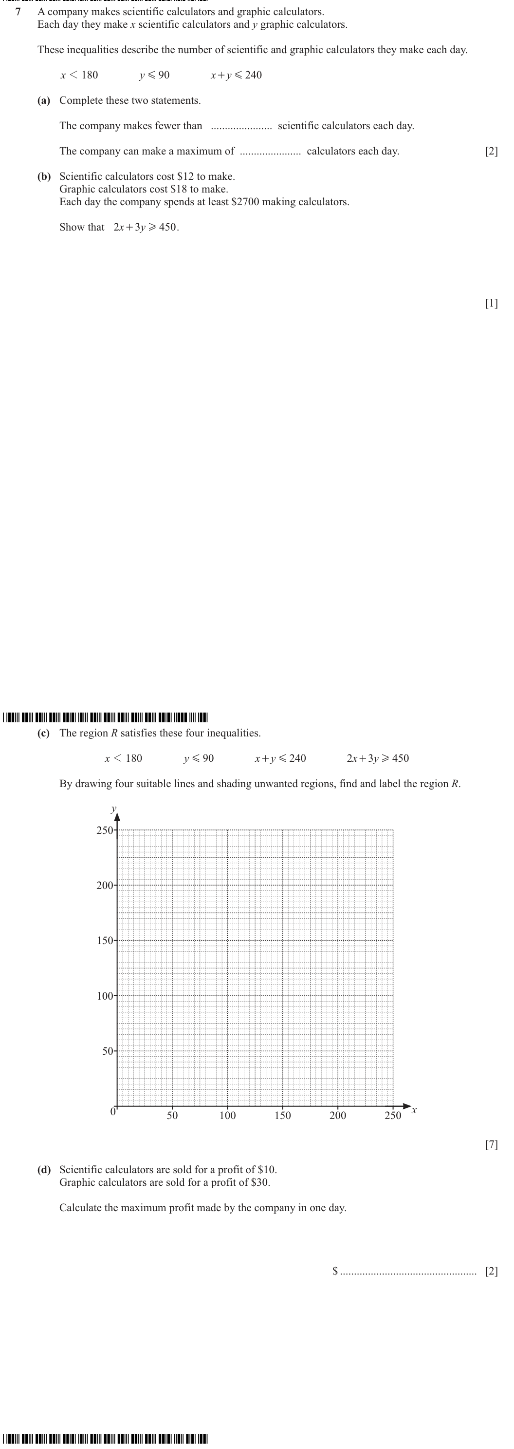 Question 7