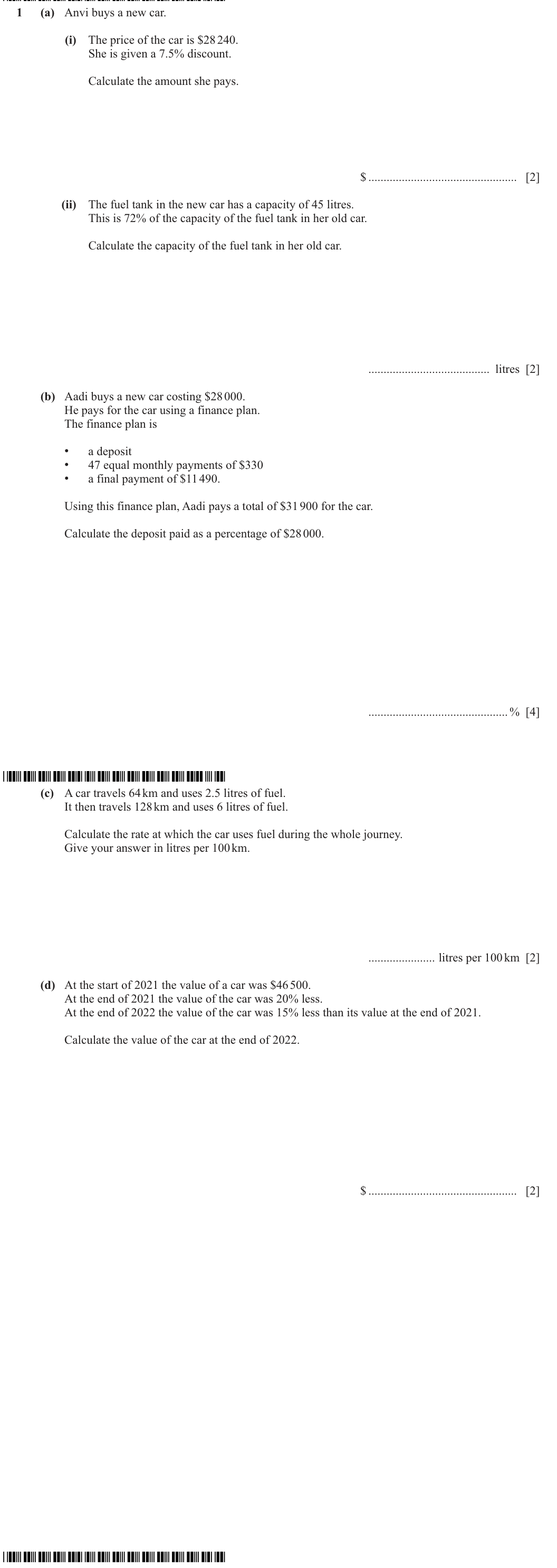 Question 1