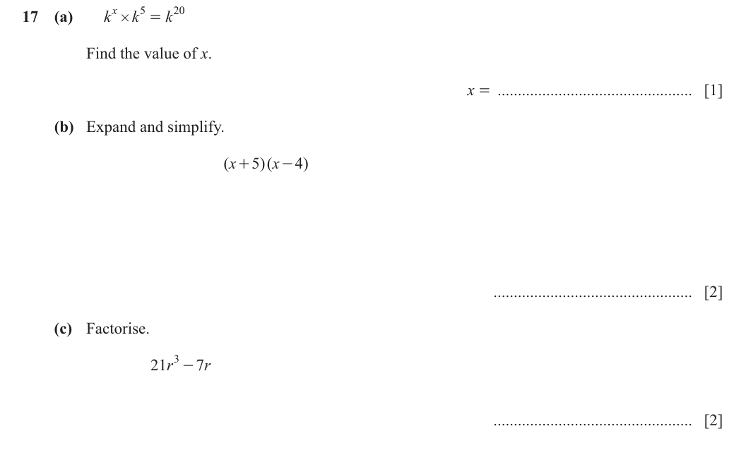 Question 17