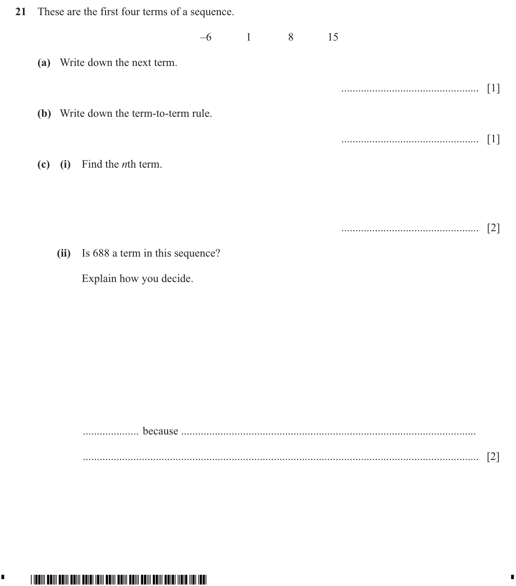 Question 21