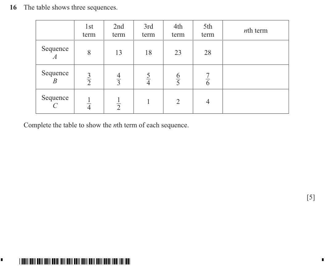 Question 16
