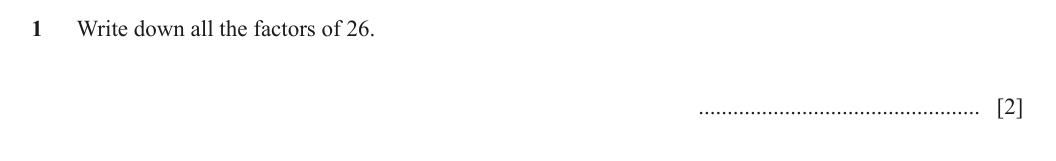 Question 1