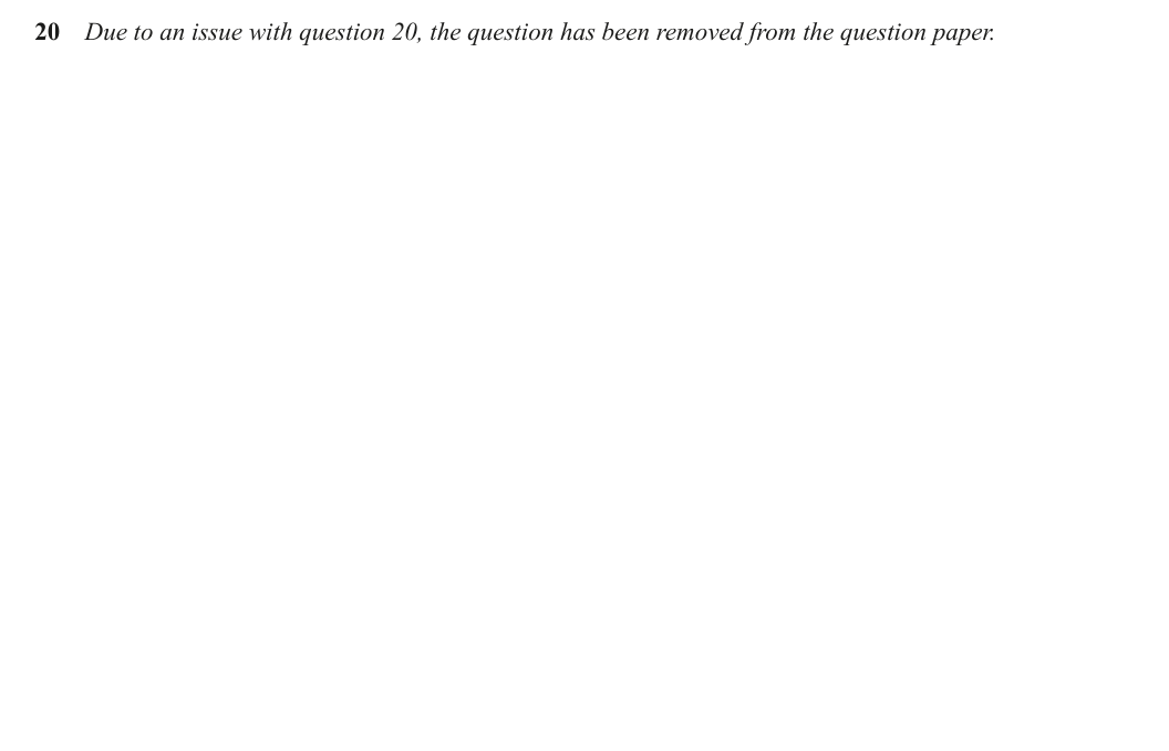 Question 20