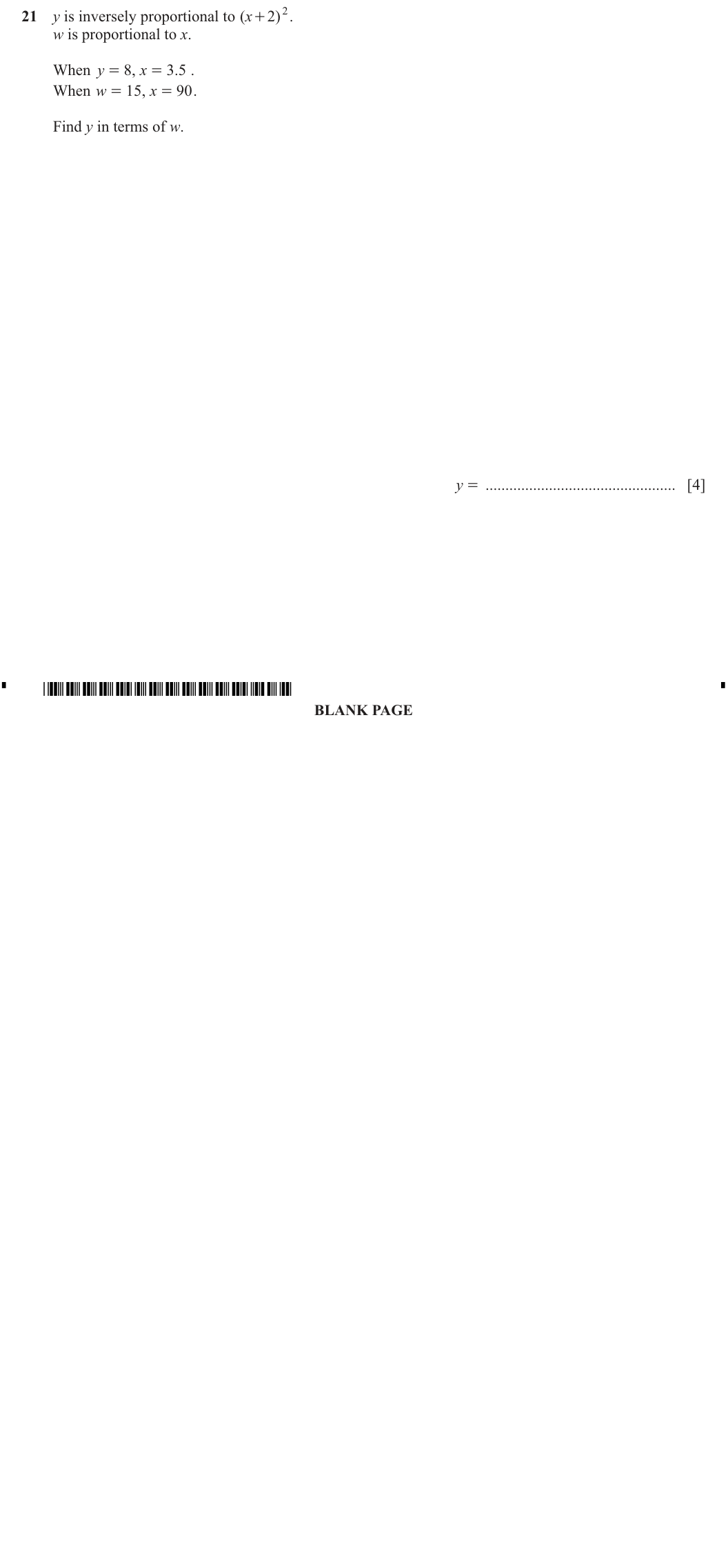 Question 21