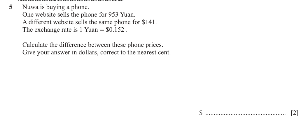 Question 5