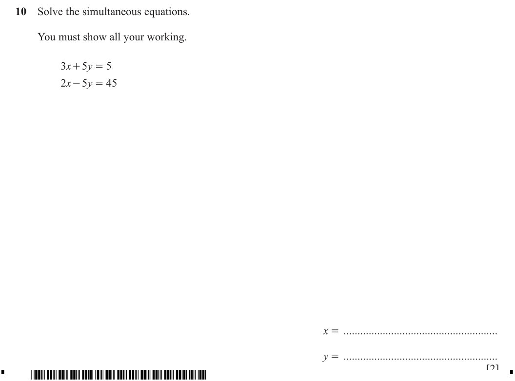 Question 10